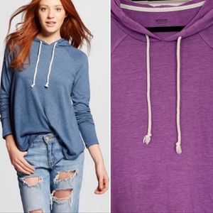 MOSSIMO SUPPLY CO Purple Pullover Hoodie Top Size Medium